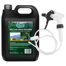 Tent and Gear Waterproofer  5 Litre Spray Clothing Long hose trigger One Chem