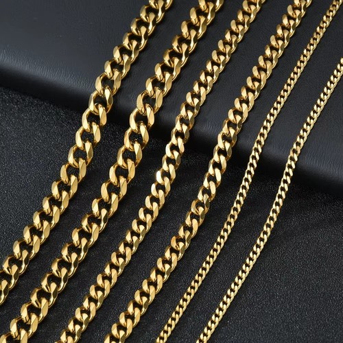 Mens boys curb chain stainless - curb,