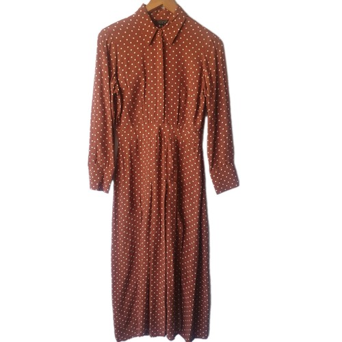 Topshop brown white polka - topshop,