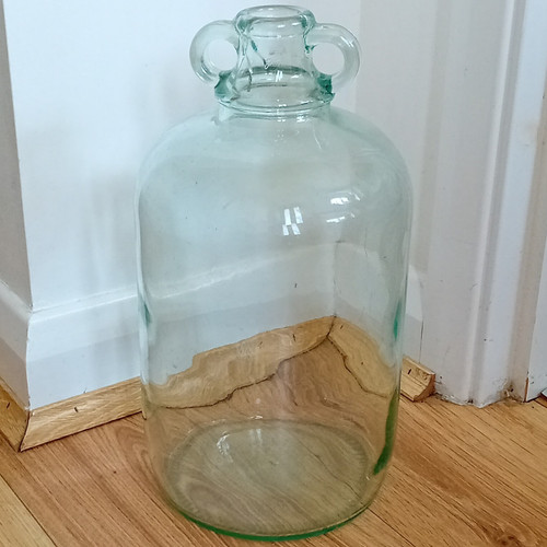Large clear green tinted glass - large, green-tinted