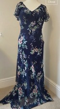 Monsoon Navy Floral Maxi Dress