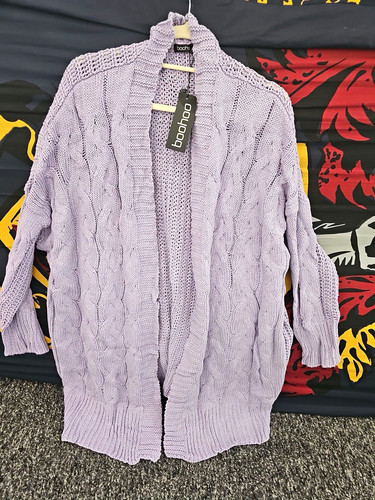 Boohoo plus purple - cable, knit
