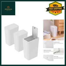 White square push - white, bin