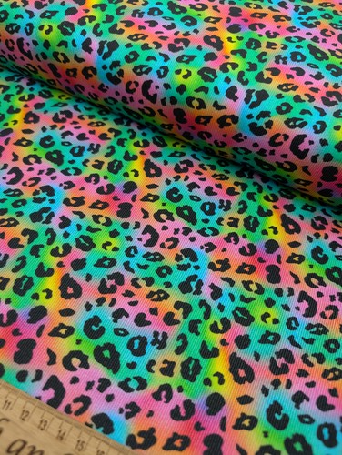 Rainbow leopard print 100 - leopard, 100%