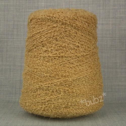 Soft mohair loop yarn - soft, caramel