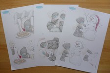 3 sheets tatty teddy xmas