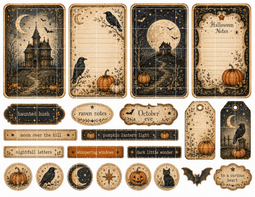 Halloween ephemera supplies - ephemera,