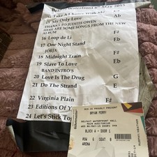 Bryan Ferry Own Stage Setlist
