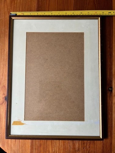 Antique wood picture - wood,