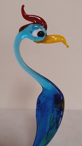 Vintage murano glass bird duck - murano,