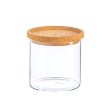 Glass storage jar with - glass,