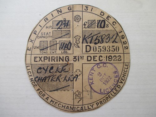 Tax disc old vintage vehicle - old,