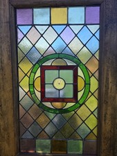 LARGE VICTORIAN STAINED GLASS
