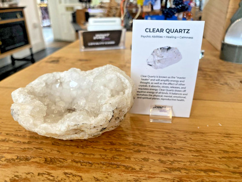 Large clear quartz geode and - geode,