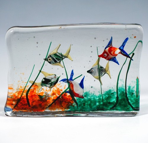 Murano glass aquarium with - murano, 5
