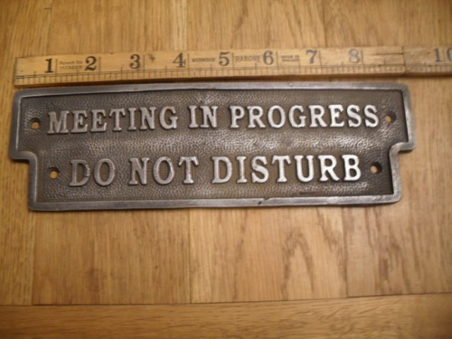 Cast iron meeting do not - cast,