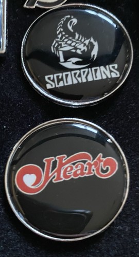 Rock metal enamel pin - rock, /metal