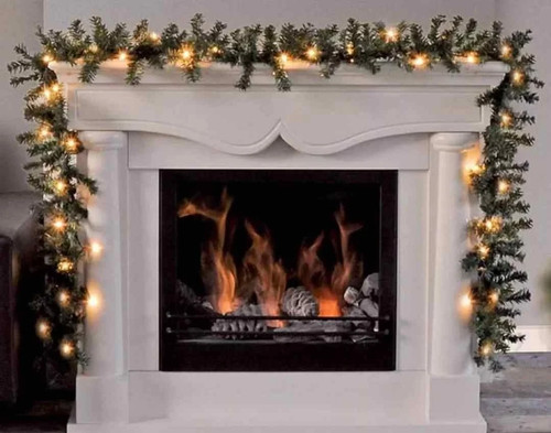 Christmas battery garland 5m - battery, 2.5m