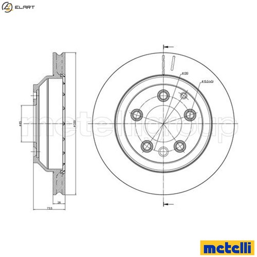 Brake disc 0883c for - disc, vw
