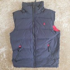 Musto 064 UK Tokyo Olympics Gilet  Duck Down Filled Mens Medium Navy Red