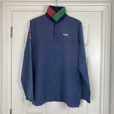 Mens Lidl Portugal Polo Shirt Blue 2XL Long Sleeve workwear 