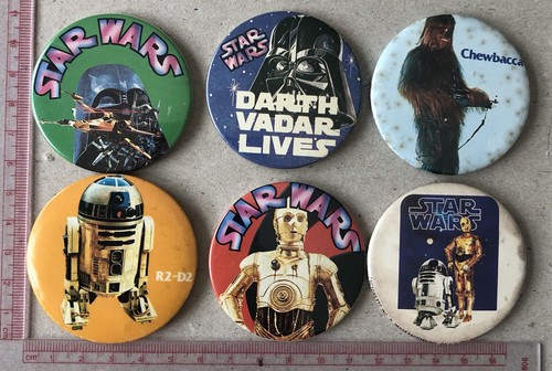 Vintage star wars 55mm - star, pin
