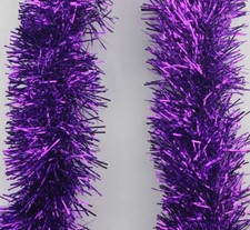 2M (6,5FT Tinsel Chunky Christmas Tree Decoration Home Xmas Garland 20 Colour UK