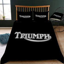 Vin*tage Mo*torcycles Tri*umph Quilt Cover Duvet Cover Single Size Bedding Decor