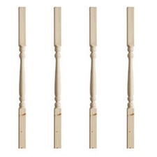41x41 pine edwardian spindle - edwardian,