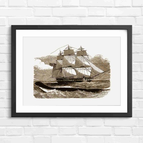 Vintage whaling ship - vintage,