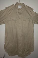 WW2 British Khaki Aertex Tropical Replica Desert Shirt Uniform Desert Rats SAS