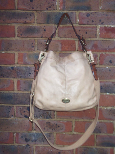 Fossil tan brown soft leather