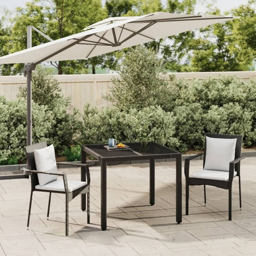 Garden dining set - dining, black