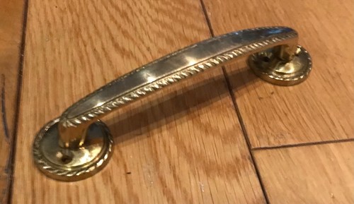 Vintage solid brass pull