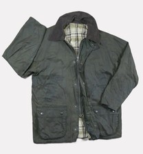 Vintage Marks & Spencer Waxed Wax Jacket Size Large Men's Green 100% cotton VGC