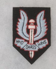 BRITISH WW2 WWII PATTERN LARGE SIZE SPECIAL AIR SERVICE BERET BADGE SAS  #2