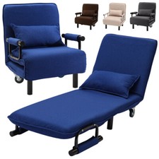 6.2FT Folding Sofa Bed Sleeper Recliner Chair Z Futon Armchair w/ Pillow Lounge