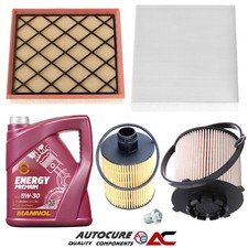 FOR VAUXHALL ZAFIRA TOURER SRI CDTI MK3 FULL FILTER SERVICE KIT & 5L 5W30 OIL