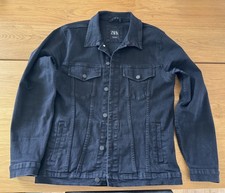 Zara Mens Black Cotton Denim