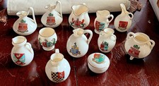 12x Vintage WH Goss Crested
