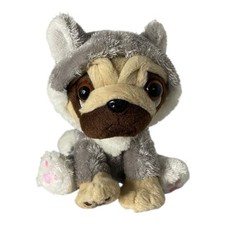 Pugsley Cute Pug Dog Puppy Soft Plush Toy With Hooded Costume