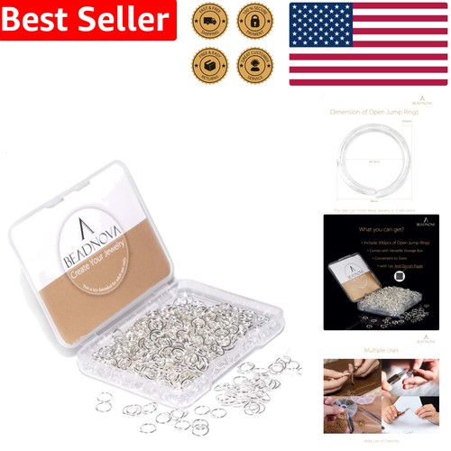 Jump rings 6mm silver plated - rings,