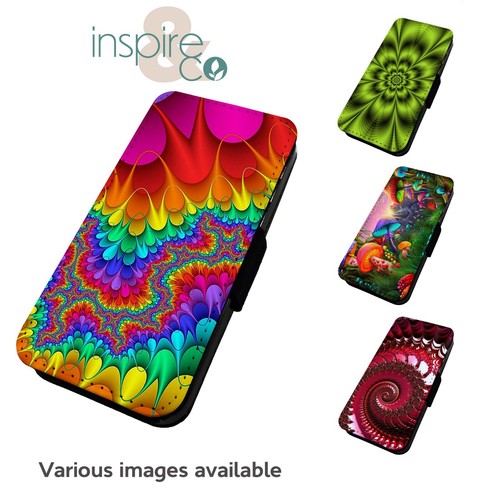 Printed faux leather flip - printed,