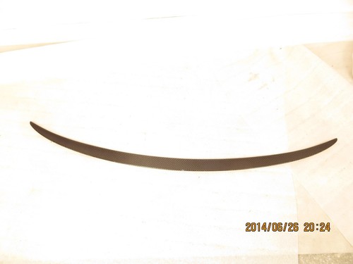 Carbon fiber rear trunk lip - carbon,