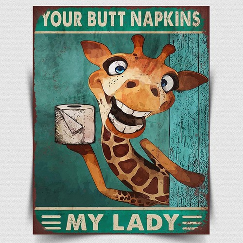 Butt napkins metal funny - butt,