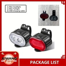 2x Mountain Bike Lights USB