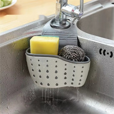 Kitchen Hanging Storage Drain Sink Organiser Rack Sponge Caddy Holder Plastic