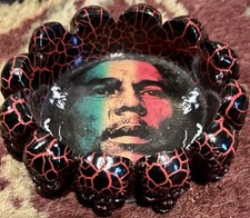 Bob Marley High Quality Ceramic Ashtray ~New~ 3.25 in. wide