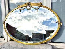 ANTIQUE OVAL BEVELLED MIRROR
