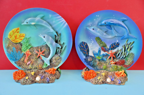 Pair decorative dolphin - pair,